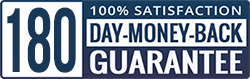180-day money back guarantee