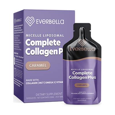 Complete Collagen Plus - 15 single-serving caramel pouches in a box